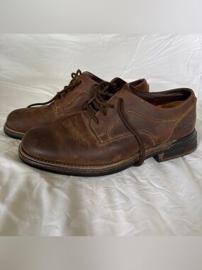 Timberland Brown Leather Lace-Up Derby Shoes